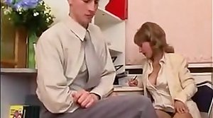 Office Pantyhose Milf Teases and Fucks
