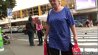 Unselfish boobs kermis granny pleases young stranger